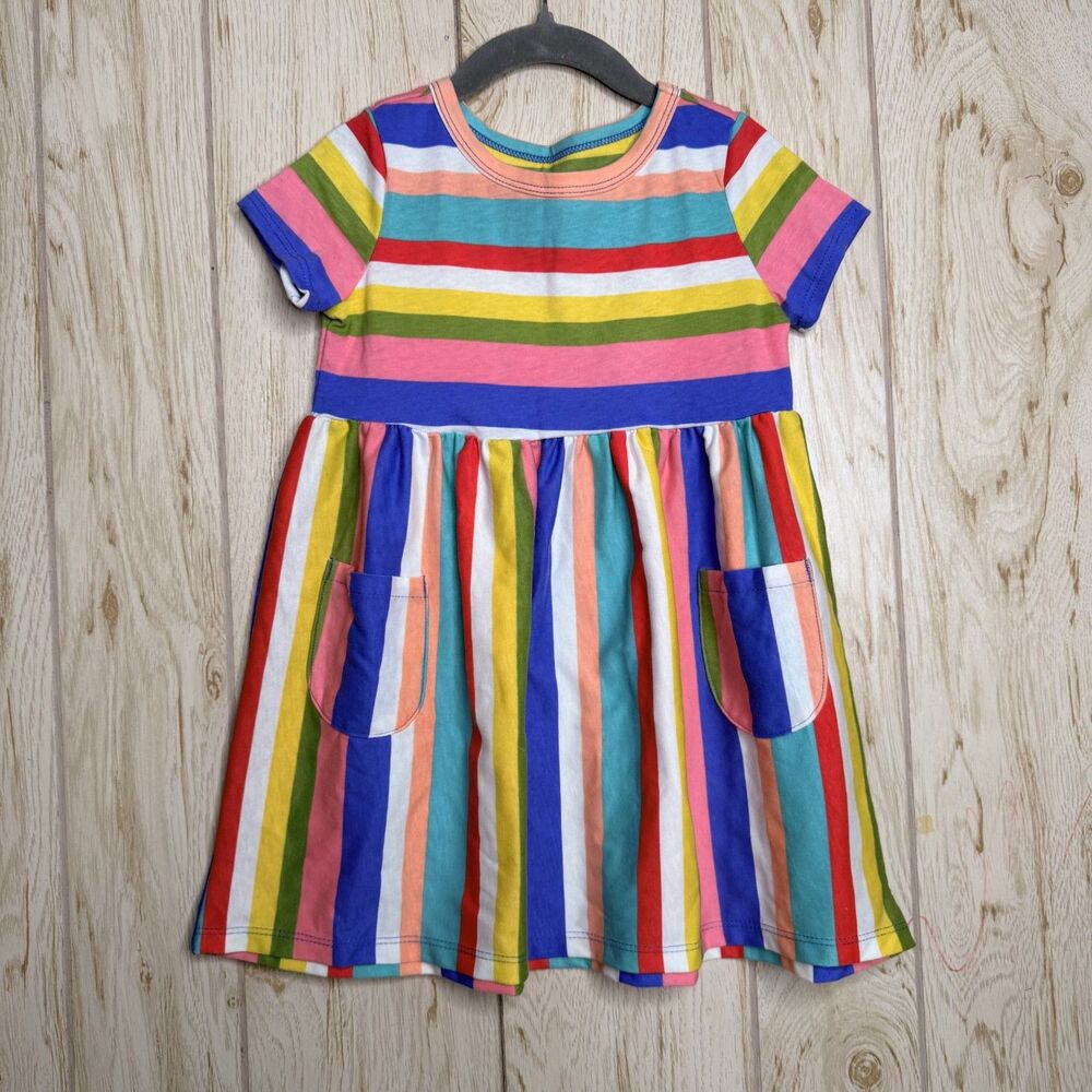 Wonder Nation Girls Play Dress with Short Sleeves